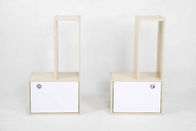 Quercia bianca L Governo di legno moderno della mobilia di forma messo con il cassetto e 2 scaffali