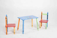 Tabella di tema del pastello di legno dei bambini ed insieme della sedia, facile da assemblare
