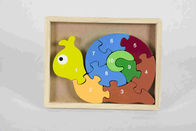 Gioco di legno amichevole di puzzle della lumaca di numero di Eco Soild per la casa/aula della natura