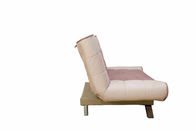 Sofà sezionale della traversina di Brown Flodable, letto di sofà di 3 Seater con lo schienale regolabile