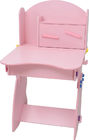 lo scrittorio e la sedia dei bambini di legno solidi rosa 18.3KG messi con il cassetto nascosto
