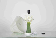 Lampade da tavolo domestiche classiche delle cabine del paese con forma di cristallo d'attaccatura del fiore